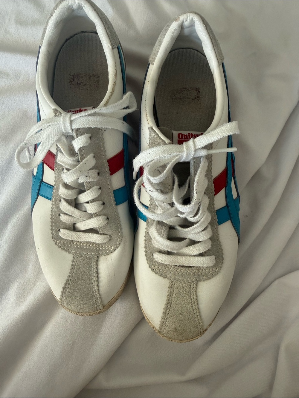 Onitsuka Tiger Fashion Sneakers  Fashion Sneakers White Red Blue